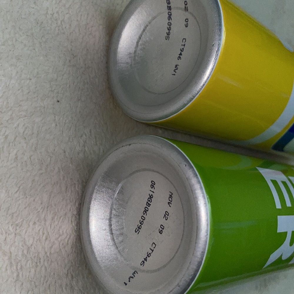 Pepsi collector metal bottles - one yellow JOY - one green TOGETHER - Picture 3 of 4